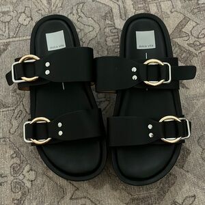 Dolce vita black elevated sandals